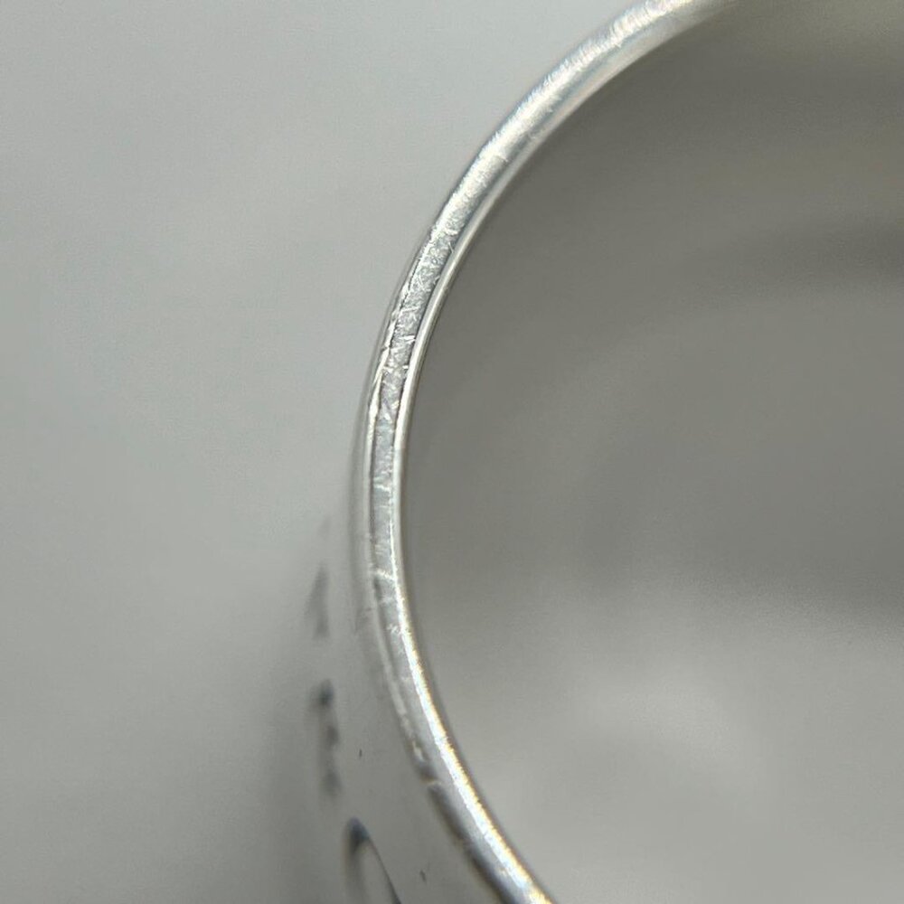 ★SOLD★ Tiffany & Co 2 P Diamond Lock Ring No 12 SV - Picture 8 of 11